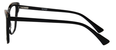 Afro Motif Women Eyeglasses: Nia - Black - SpecSMART Eye Clinic (Side View)